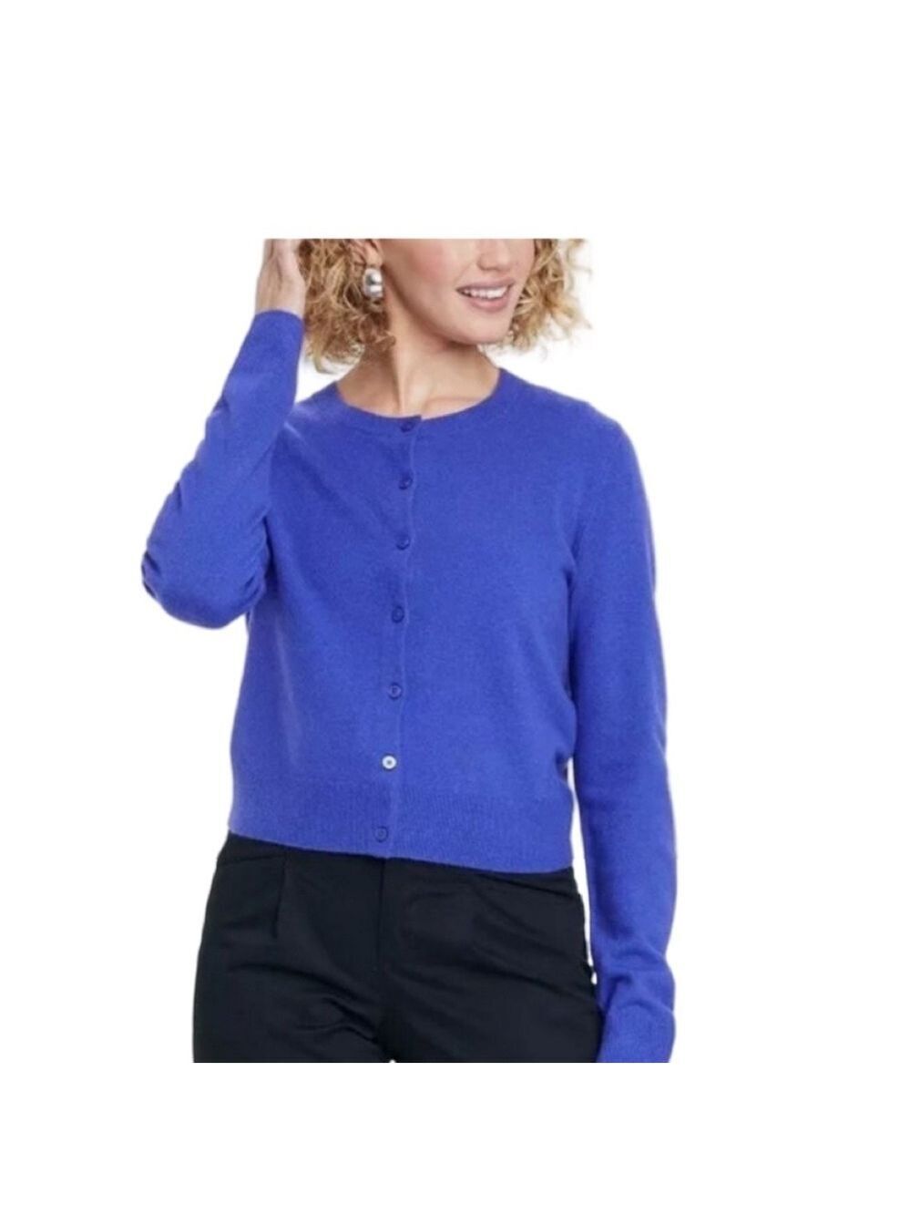 A New Day Women's Blue Button Down Cardigan Sweater NWT Size XXL
